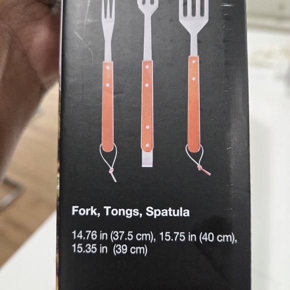 The Cellar Farm Fresh Bbq 3 Piece Wood Tool Set. - Picture 6 of 8